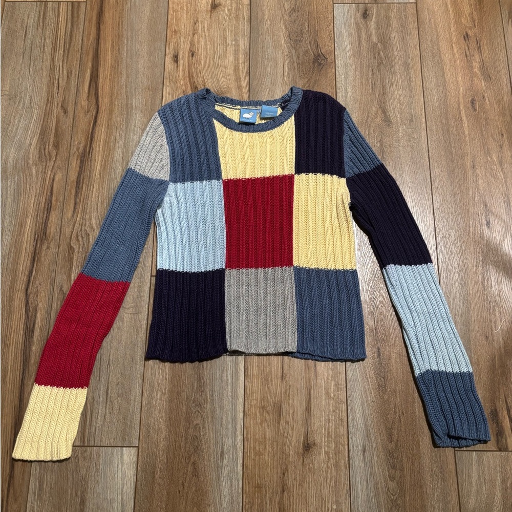 Vintage Y2K Multi Color Block Sweater by Next Era